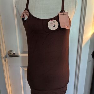 One Brown and One Black Shapewear Tank Top